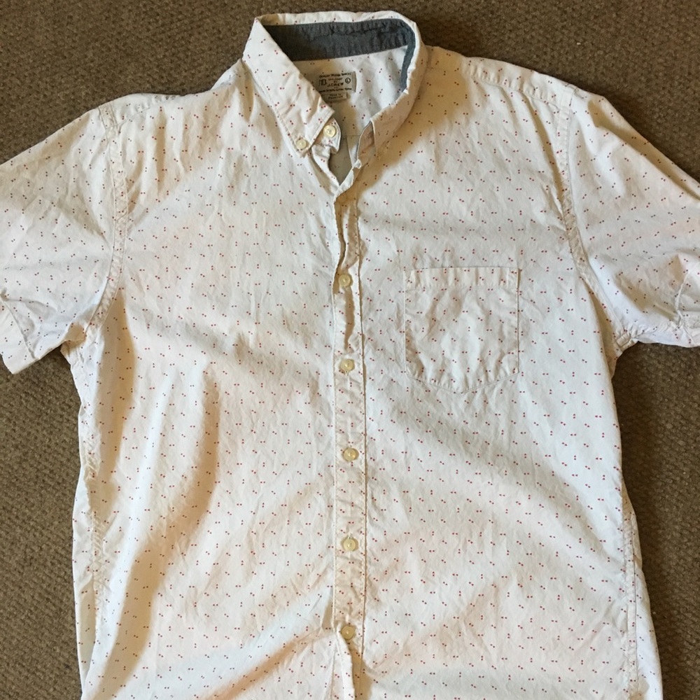 J Crew Short Sleeve Button Down Shirt